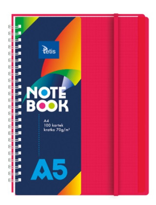 Pink A5 notebook with PP...