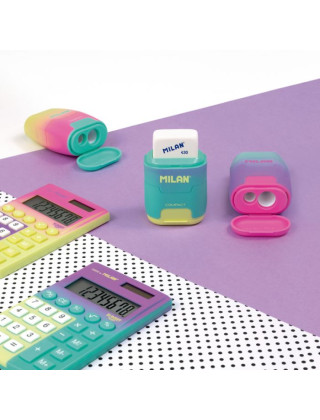 Milan sharpener with eraser