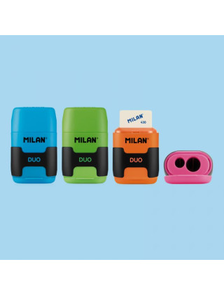 Milan sharpener with eraser