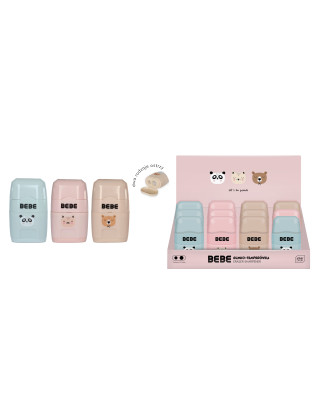 BEBE eraser and sharpener