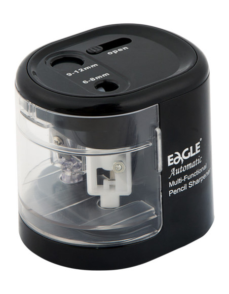 Eagle double-track battery sharpener, black