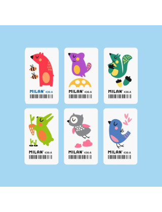 Eraser with 436A Milan print