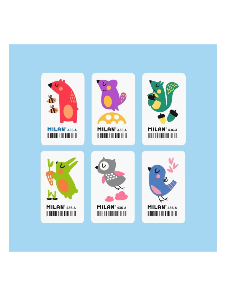 Eraser with 436A Milan print