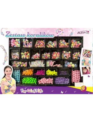 Set of plastic beads,...