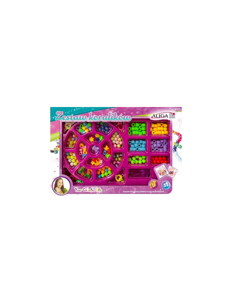 Set of plastic beads, approx. 170 pieces, PJ-1985
