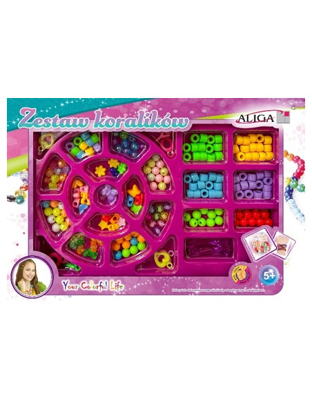 Set of plastic beads, approx. 170 pieces, PJ-1985
