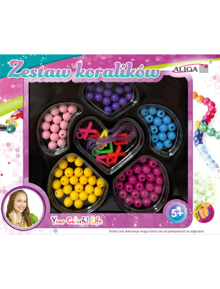 Set of plastic beads,...