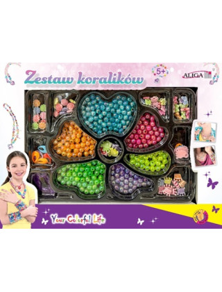 Set of plastic beads,...