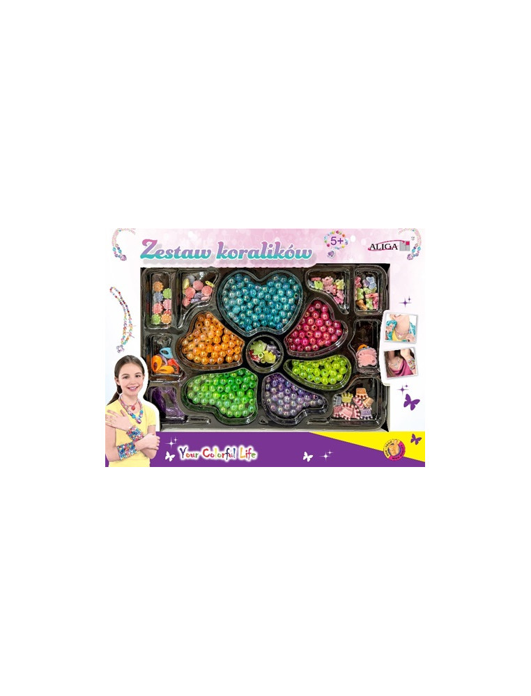 Set of plastic beads, approx. 275 pieces, PJ-2029