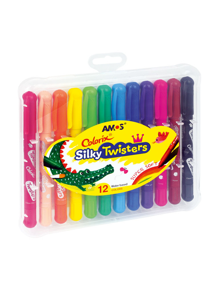Amos Twist Crayons 12 col.