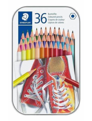 Hexagon crayons 36 col. in...