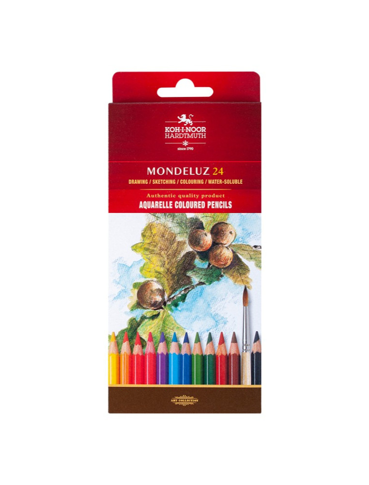 MONDELUZ CRAYONS 24 COLORS