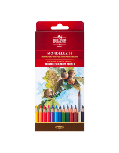 MONDELUZ CRAYONS 24 COLORS