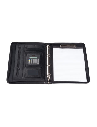 Folder A4 Black with zipper 709