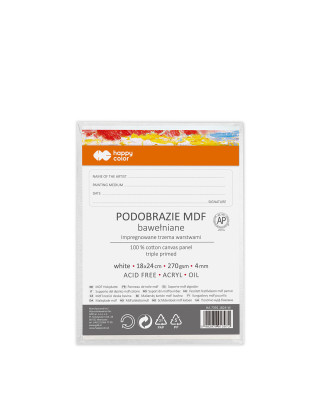Cotton canvases MDF white