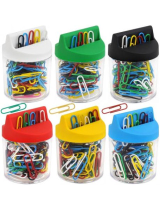 Coloured coated paper clips...