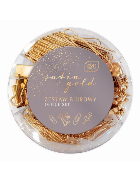 ZESTAW BIUROWY SATIN GOLD 145SZT