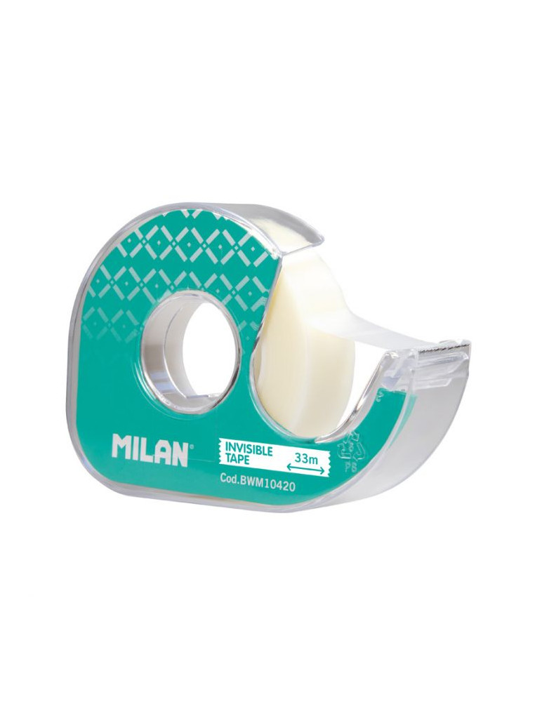Invisible adhesive tape 19 mm x 33 m with dispenser on blister