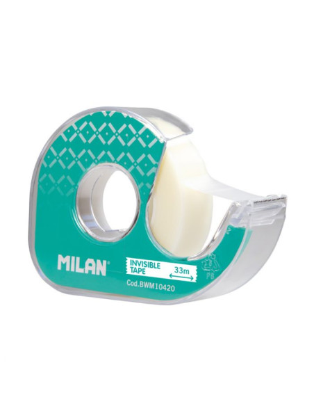 Invisible adhesive tape 19 mm x 33 m with dispenser on blister