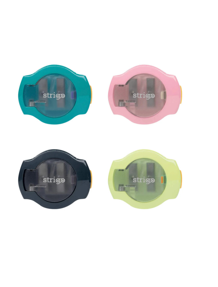 STRIGO sharpener in two thicknesses, opening