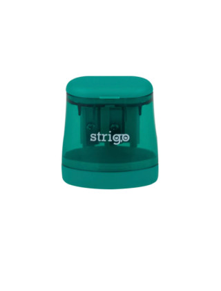 STRIGO sharpener in two thicknesses with a container, transparent