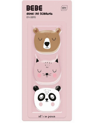 BB Friends Girls eraser, 3 pcs