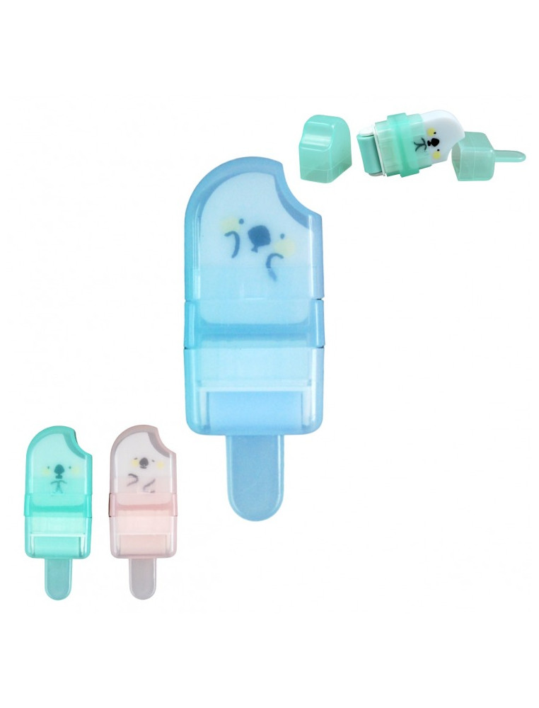 ERASER WITH A CLEANING ROLLER FOR ICE CREAM LOCIES M&G