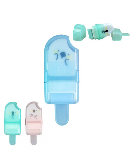 ERASER WITH A CLEANING ROLLER FOR ICE CREAM LOCIES M&G