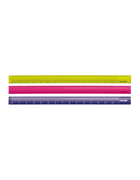 Linijka Acid plastikowa trójkątna kolorowa 15 cm