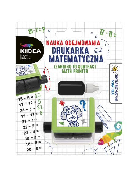 NAUKA ODEJMOWANIA DRUKARKA MATEMATYCZNA KIDEA