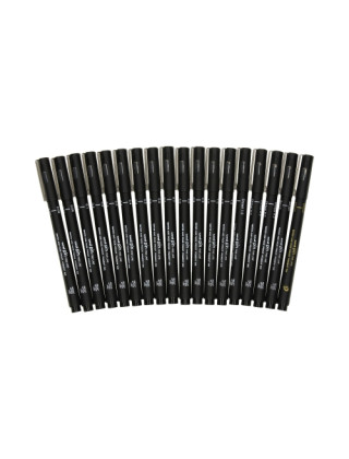 DRAWING SET 18 PCS. PIN200 BLACK UNI 203217